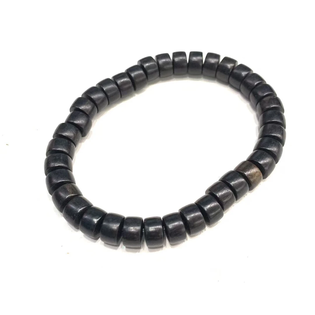 J0977黑檀直切手串精美圆珠设计高级，日常搭配气质飙升款