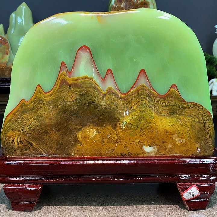石材江山如画摆件