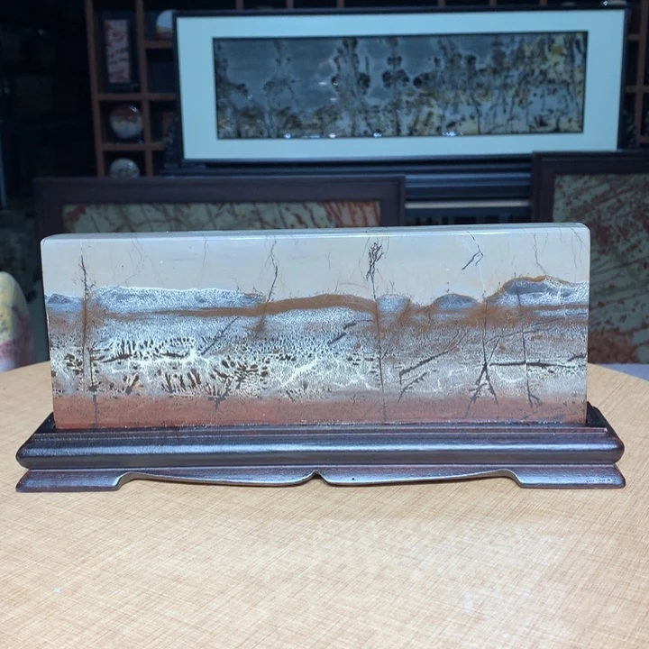 广西国画石摆件，观赏收藏