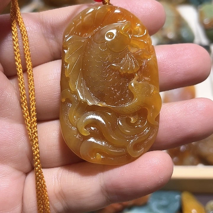 岫玉吊坠(不含链)未镶嵌