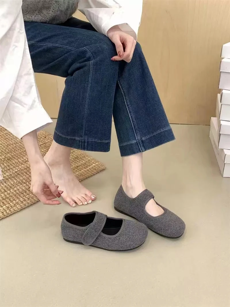 春季时尚小皮鞋英伦风软底舒适百搭款乐福单鞋KY-32