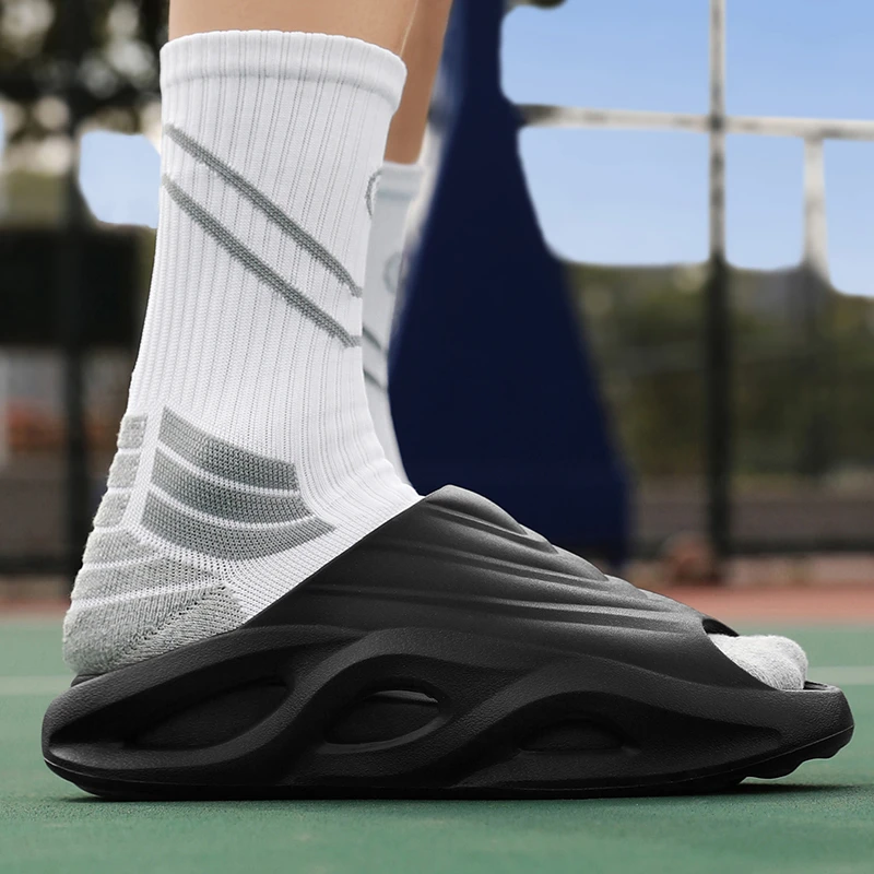 2025新款夏季外穿情侣大码休闲防滑耐磨一字凉鞋半拖凉拖沙滩健身