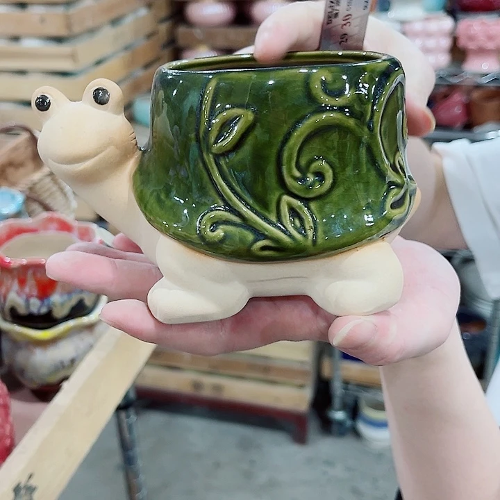 有孔，凑10元包邮陶瓷花盆发货！