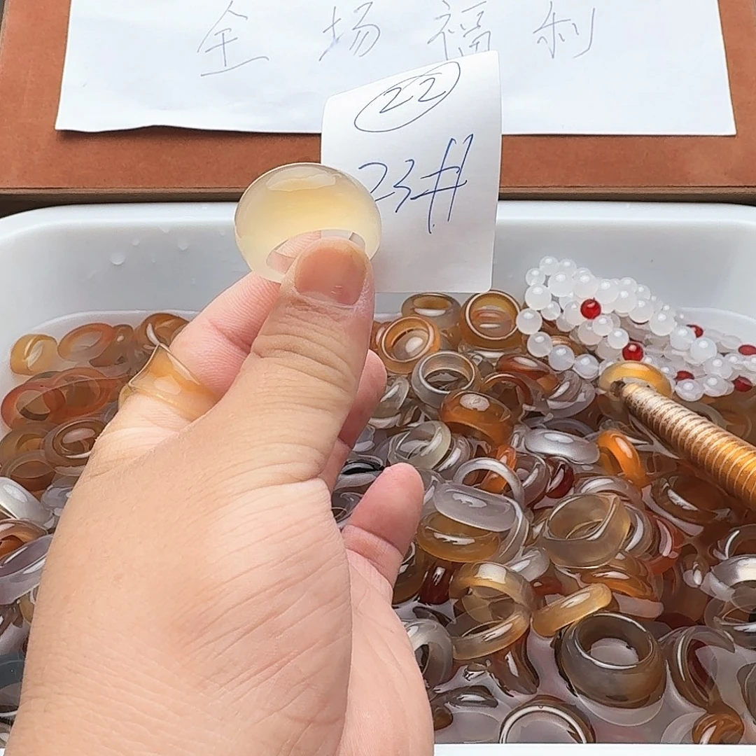 玛瑙/玉髓戒圈未镶嵌
