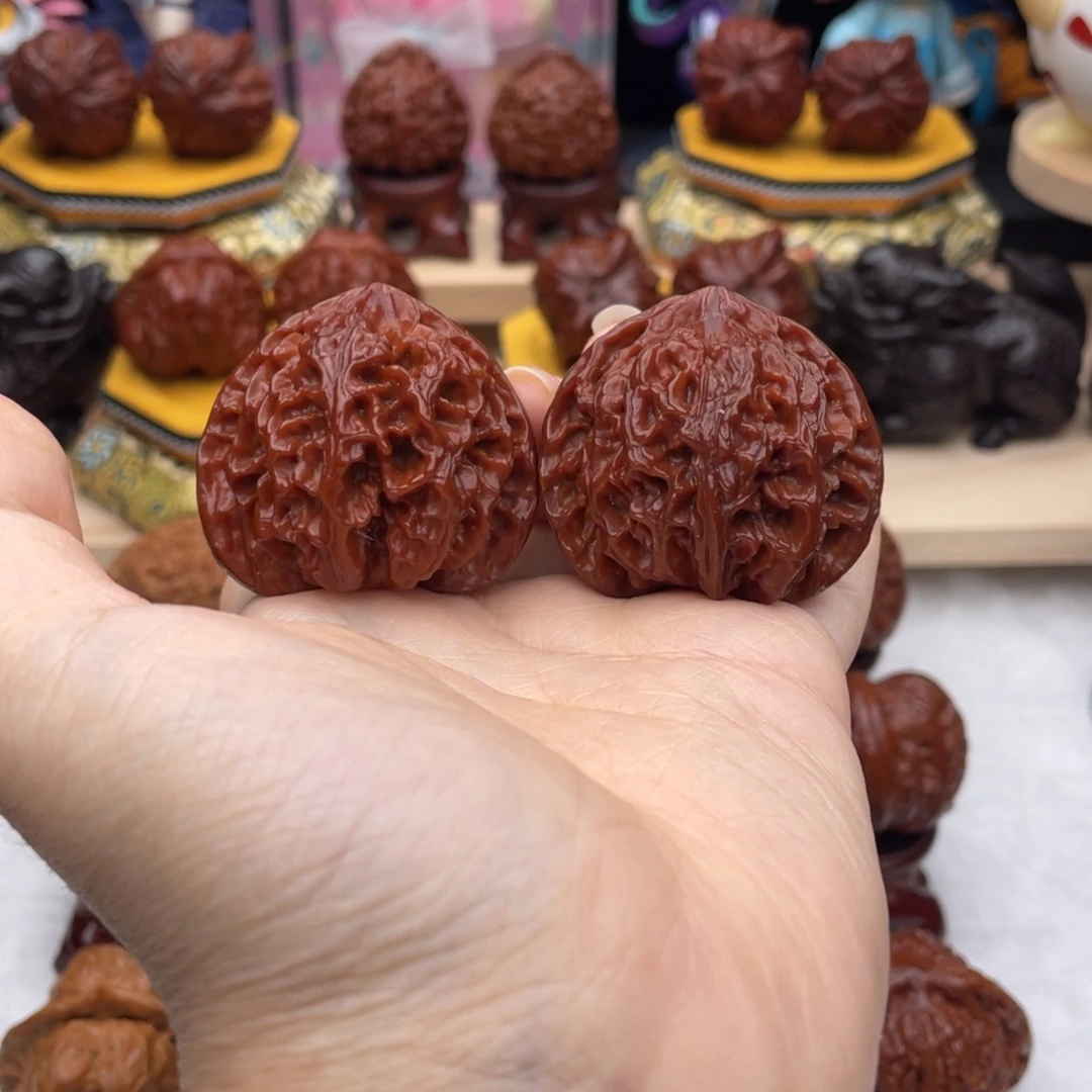 把件文玩核桃41.5三角苹果