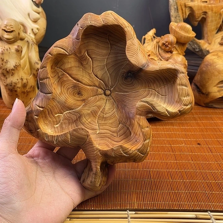 柏木（崖柏）荷叶果盘