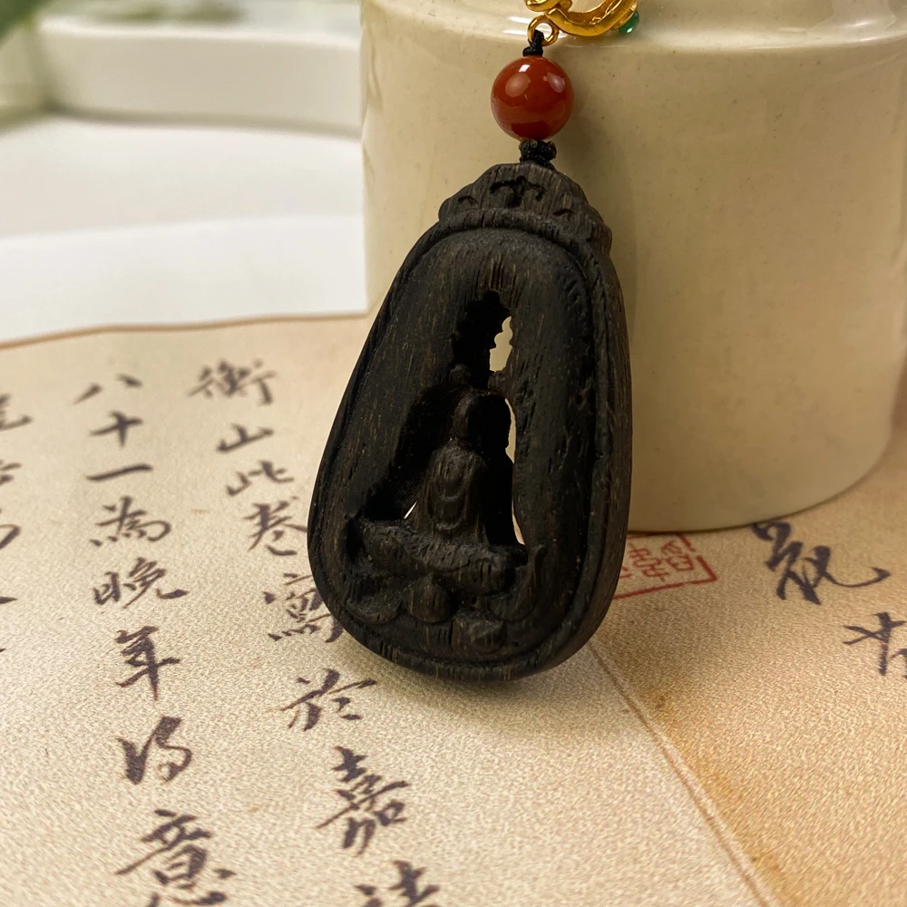 (匠心沉香)芽庄白棋楠无相F沉水吊坠