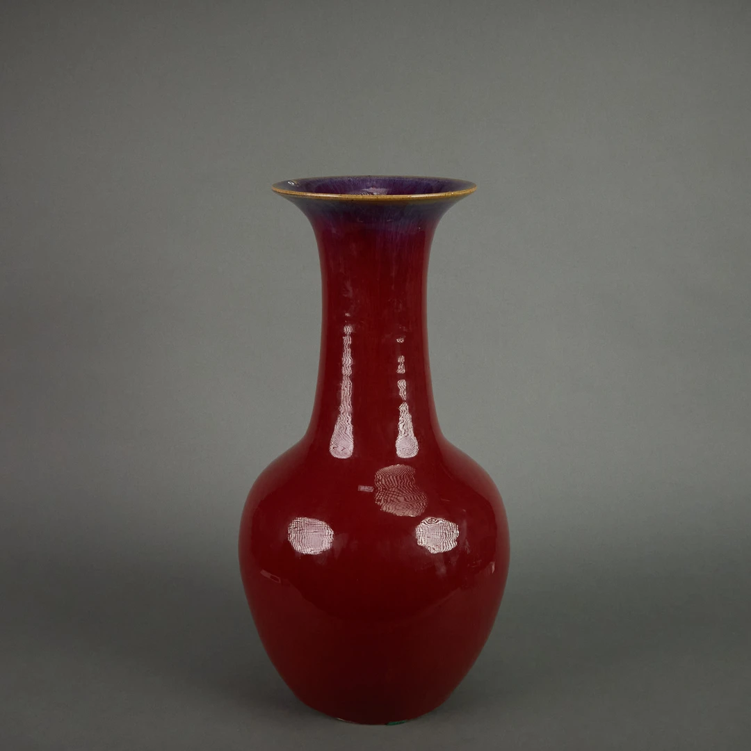 LOT 120531窑变釉大长颈瓶