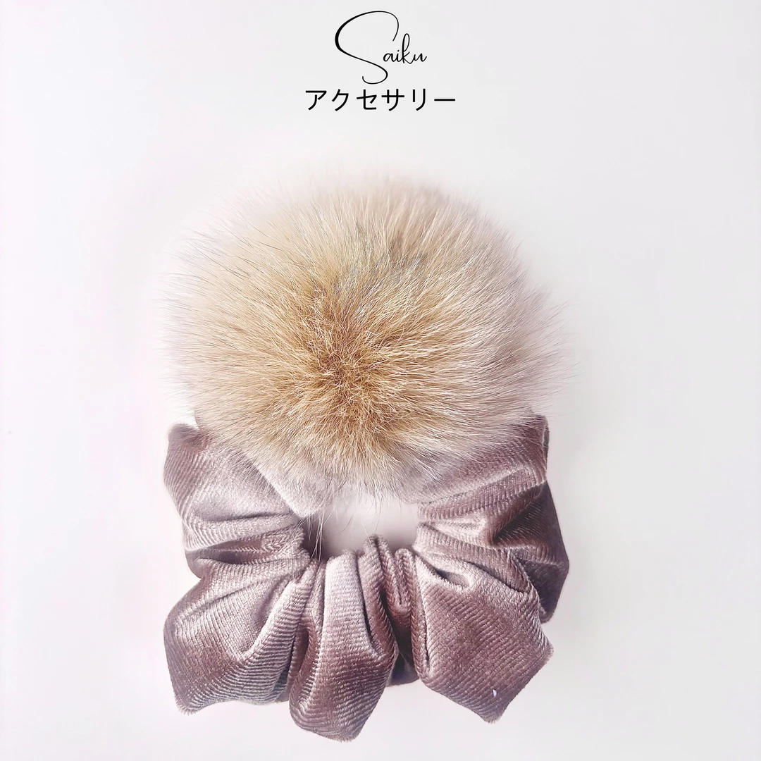 时尚丝绒仿貂毛发圈女款2025新款高弹力耐用轻奢高级感发圈发圈