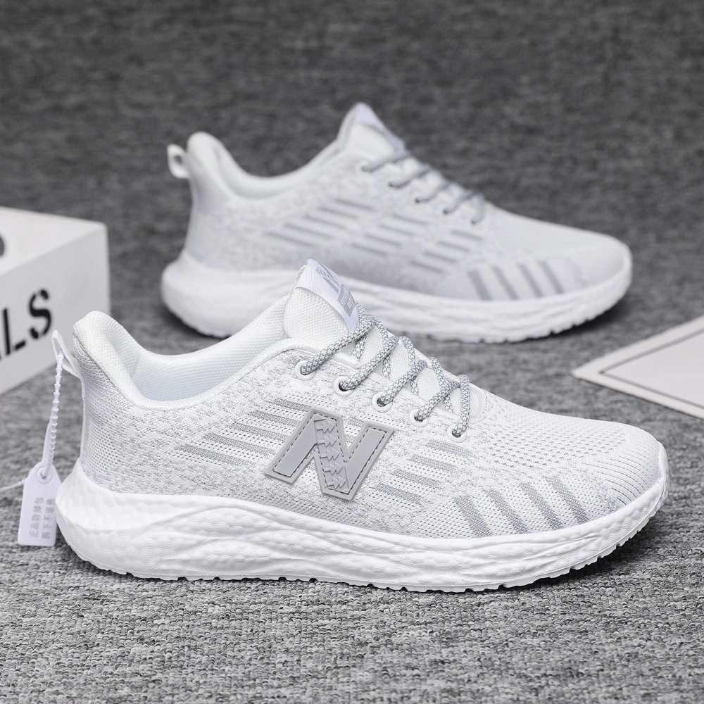 品牌断码男鞋574飞织透气软底超轻鞋N字鞋情侣款男士超薄男款鞋子