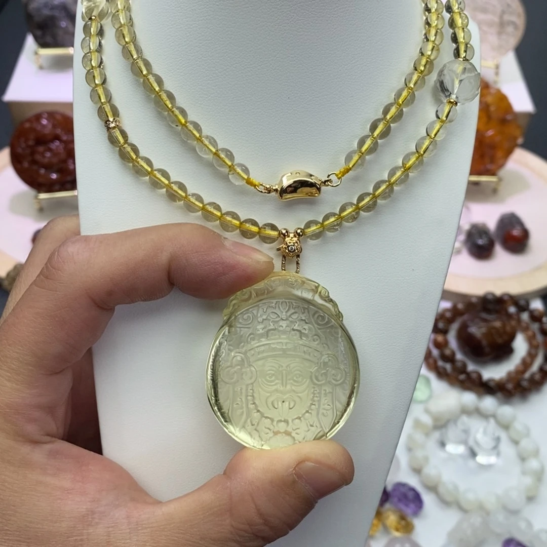 颈饰未镶嵌水晶吊坠