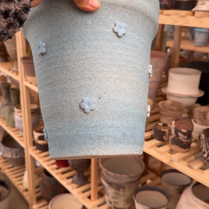 安***、景德镇桌面陶瓷花盆