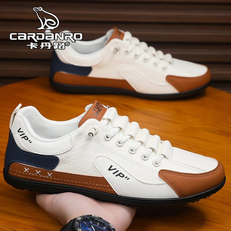 意大利卡丹路男鞋秋冬季软底防滑运动休闲鞋男士低帮一脚蹬豆豆鞋