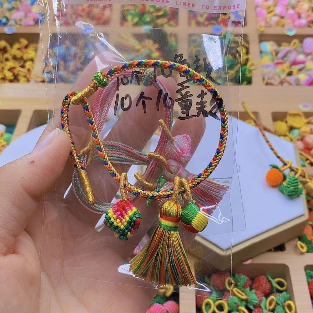 布艺非金属爱****兔端午手绳套装