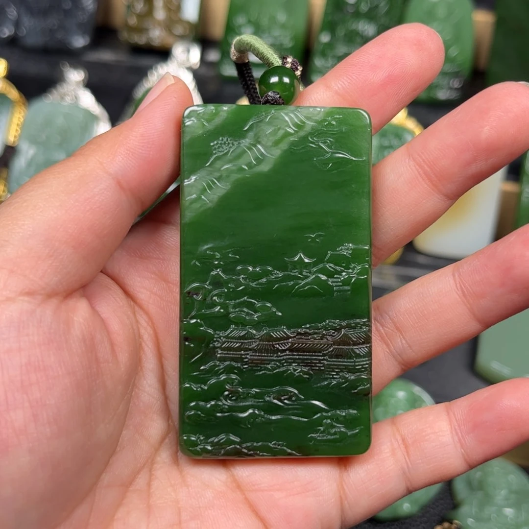 和田玉未镶嵌颈饰