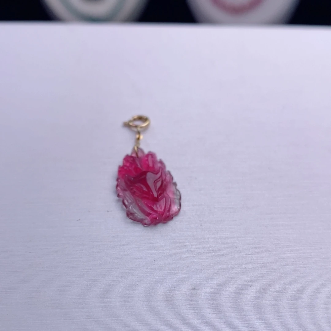 18K金镶嵌小滴溜碧玺碧玺A小滴溜