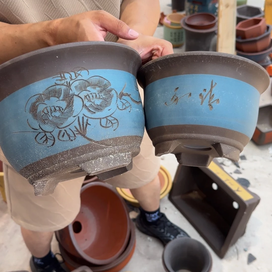 紫砂花盆瑕疵的问题也