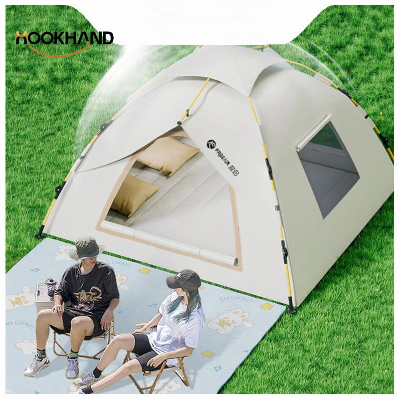 科欢帐篷户外全自动3-4双人2单人家用防晒过夜专用室内成人家庭帐