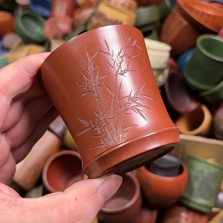 紫砂茶杯全手工紫砂主人杯