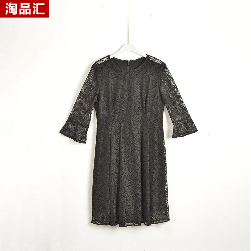 GPE3【专柜捡漏】中高端时尚女装DQB-连衣裙9051-黑色