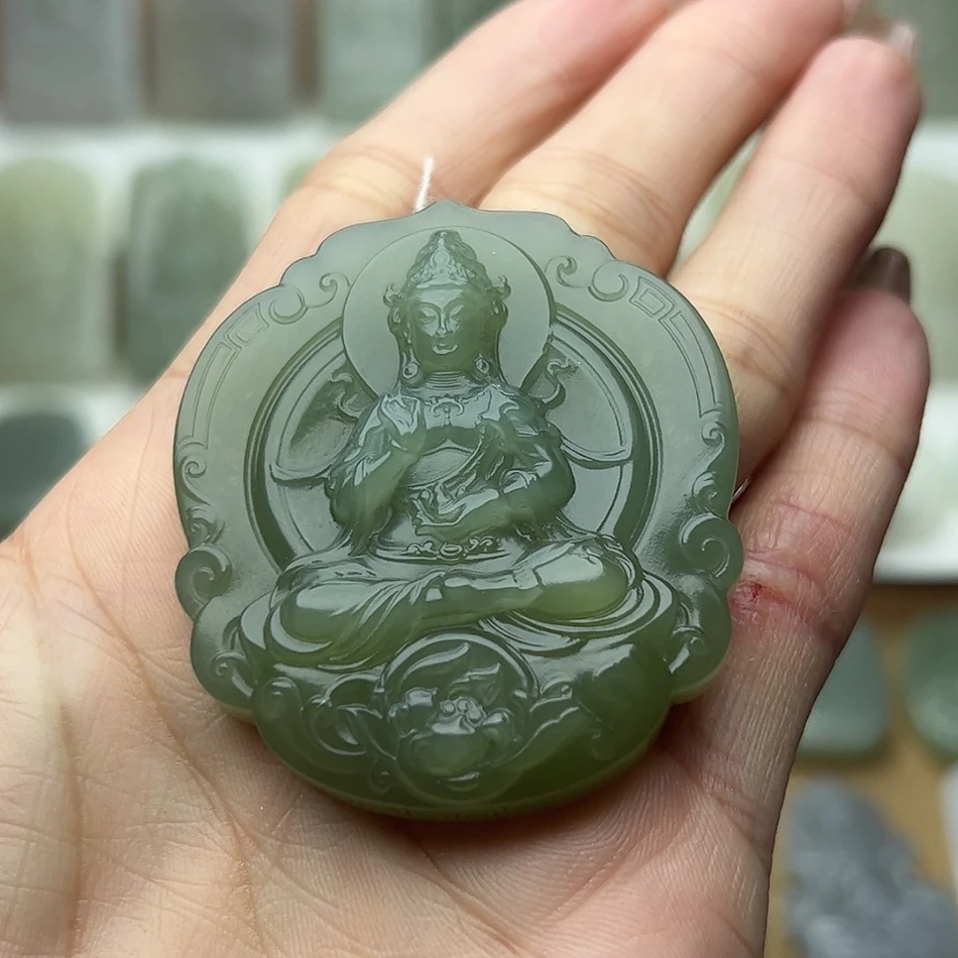 和田玉未镶嵌颈饰