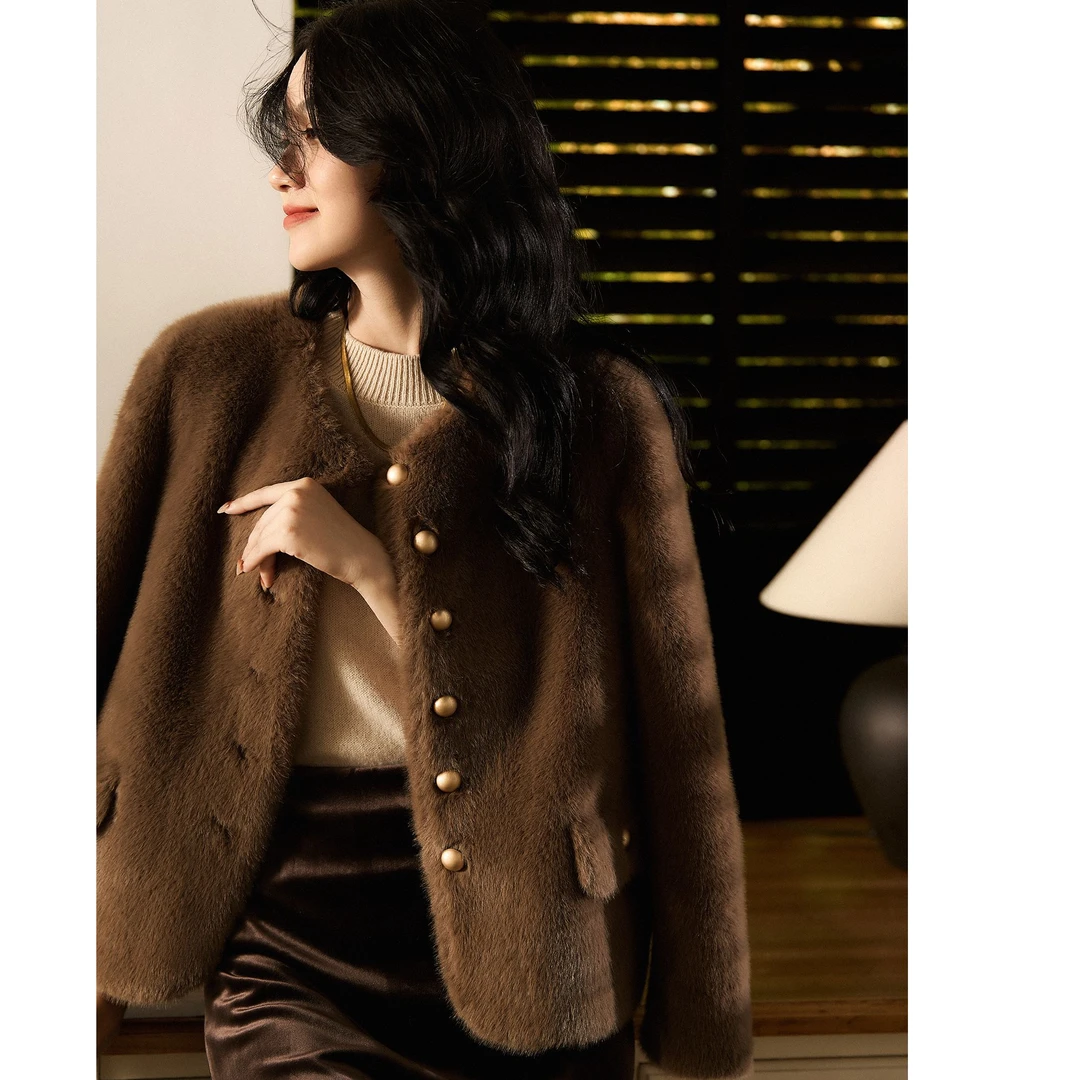 笑涵阁 轻奢感温暖舒适治愈系短外套25秋冬季女士新款HCD766000VG