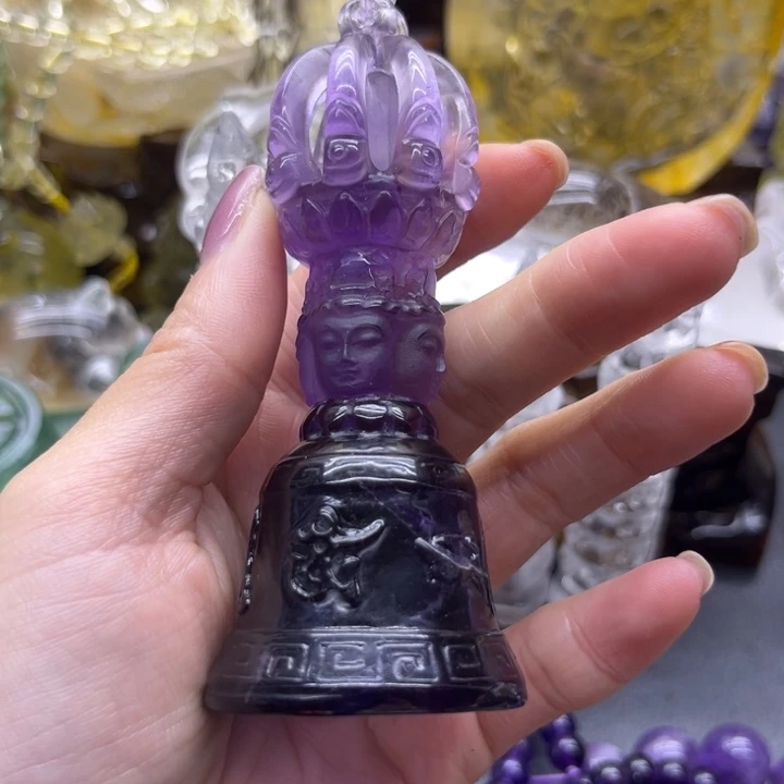 随***尘水晶珠宝半成品未镶嵌摆件