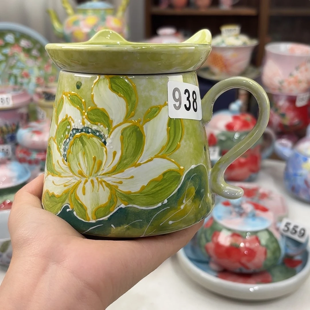 蓝***姬景德镇手绘高温釉下彩陶瓷茶具