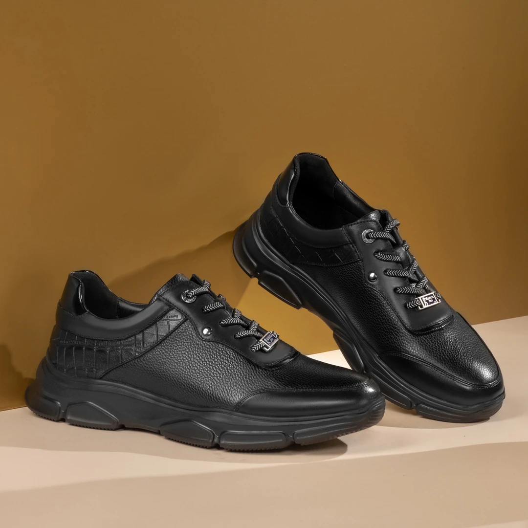 【GUOGUO专属】诺贝达舒适百搭牛皮男士休闲运动鞋TRU01017A