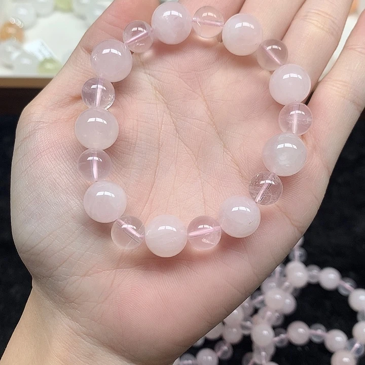 未镶嵌手链水晶粉晶