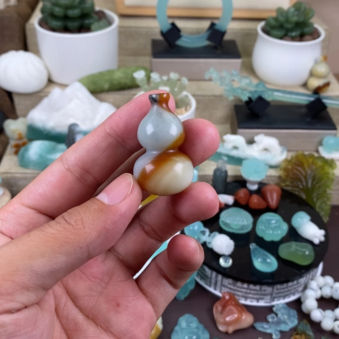 蛇纹石玉合金颈饰