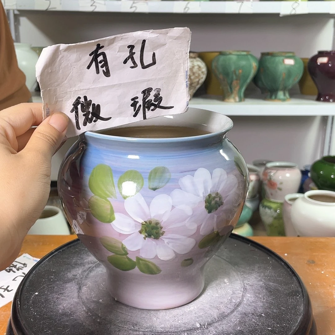 景德镇陶瓷花盆微瑕153
