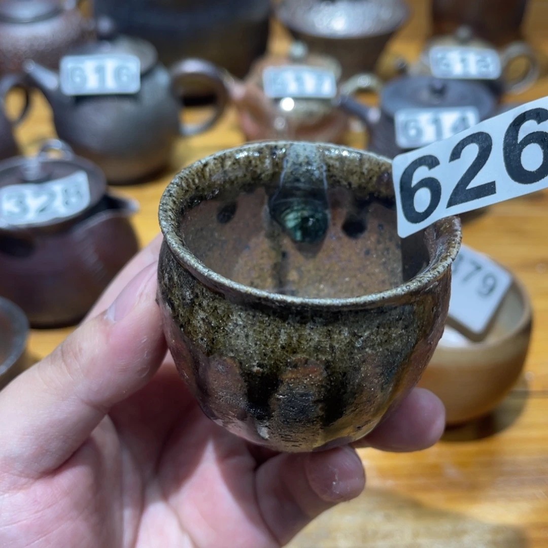 手工制作柴烧茶杯瑕626