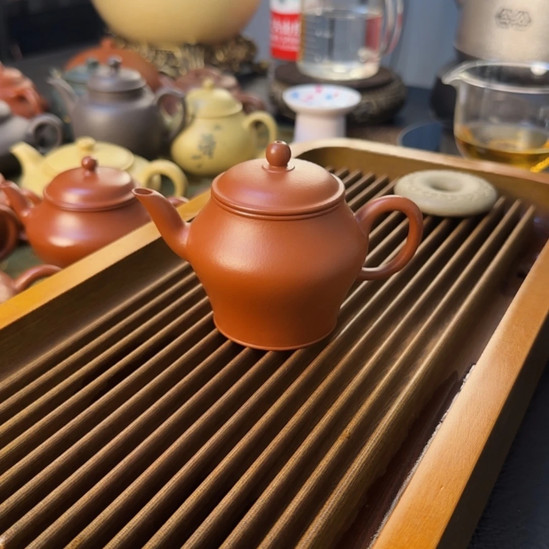 茶壶朱泥朱泥翁壶容量130cc功夫茶必备