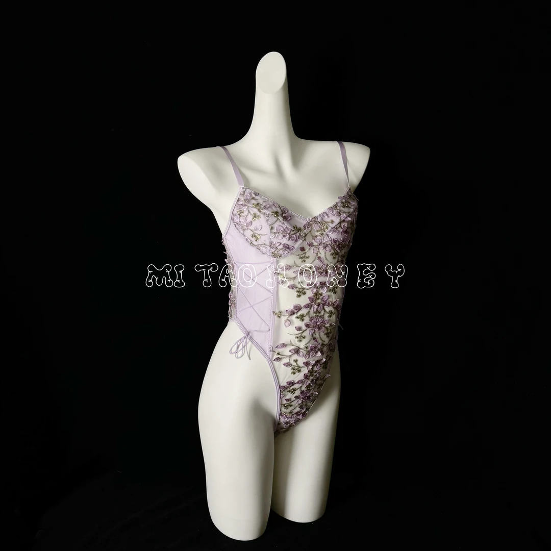 现货速发Mi Tao紫罗兰密语纯欲性感睡裙约会穿搭