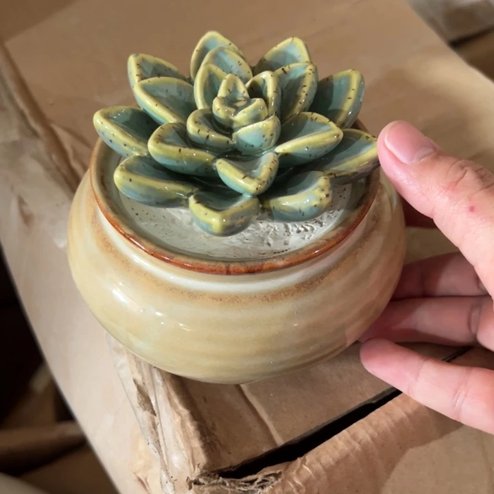 陶瓷花瓶摆件微瑕捡漏出