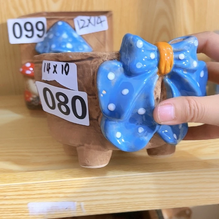 陶瓷多肉花盆满15包邮