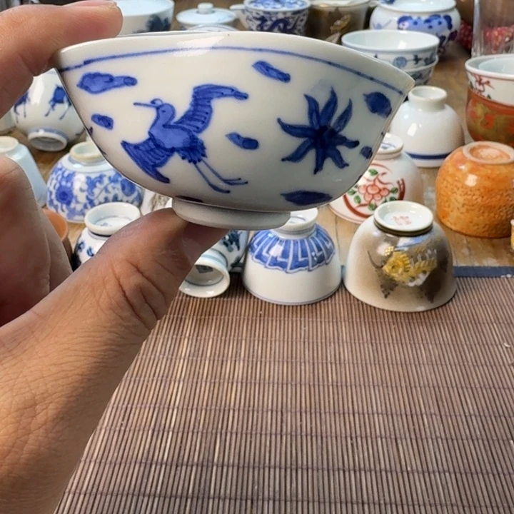 青花瓷器杯子茶具