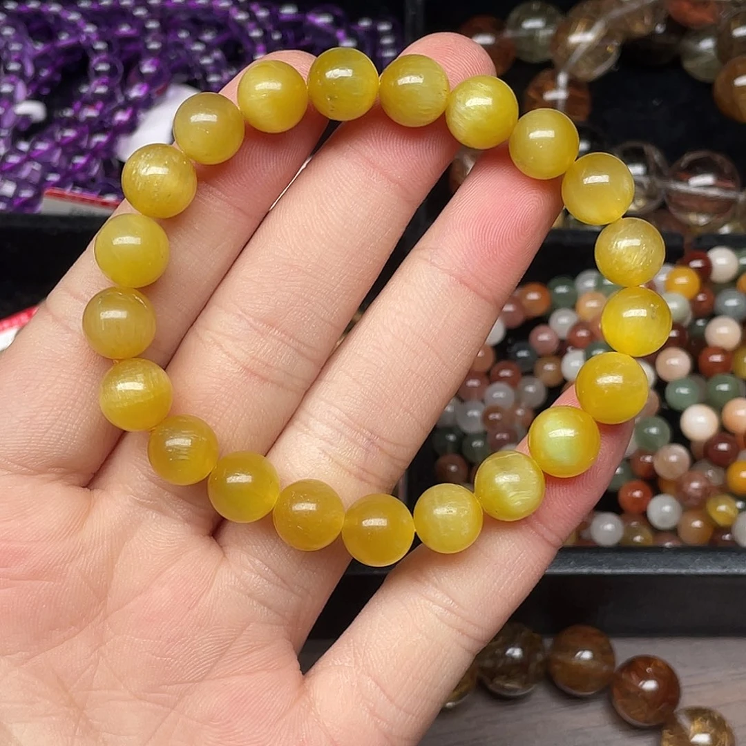 未镶嵌手链水晶金虎眼9:9