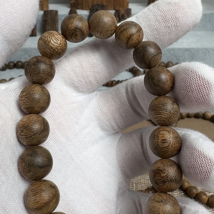 沉香手串柬埔寨单圈沉香手串1.1规格12克  味道特别