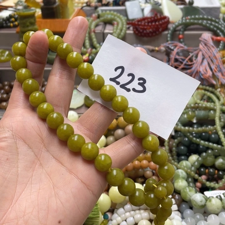 未镶嵌蛇纹石玉手链