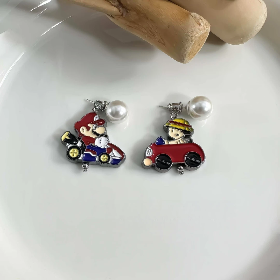 铜合金耳饰 1023超级玛丽小丸子耳钉