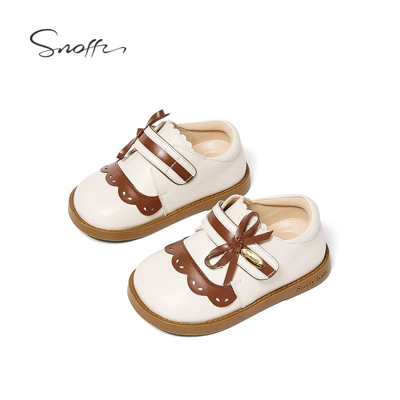 【断码捡漏】斯纳菲宝宝皮鞋女童2024春秋新小女孩花边软底公主皮鞋