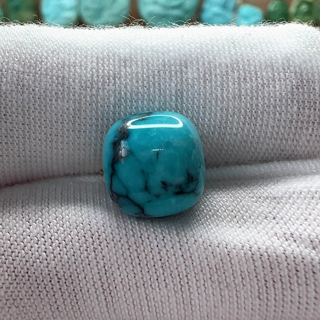 未镶嵌绿松石老型珠9.7x9.1mm