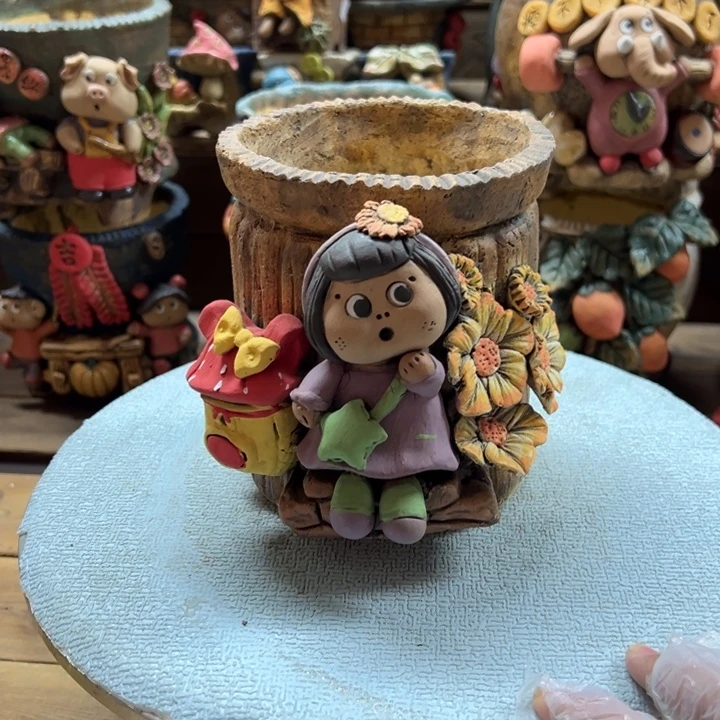 嘻哈多肉花盆百搭