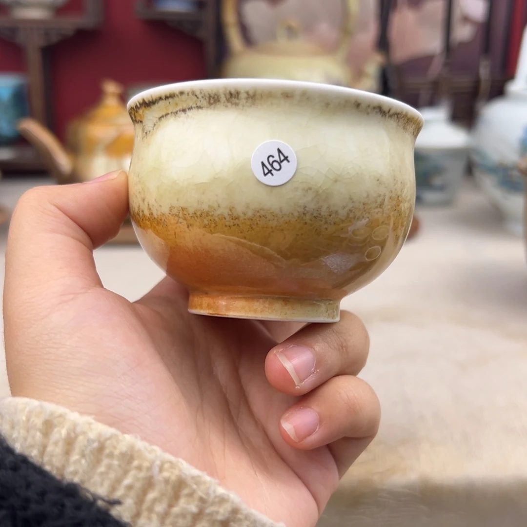 杯纯手工柴烧主人杯