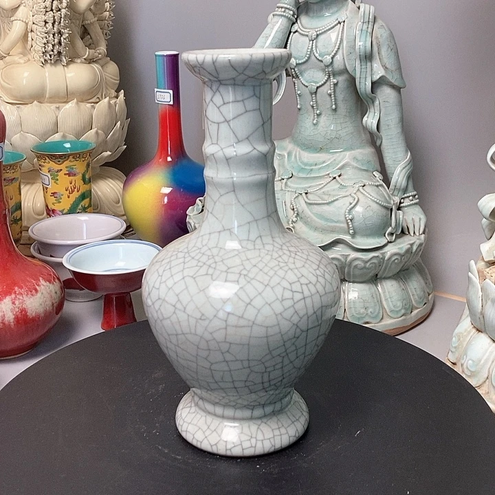 旧藏哥窑赏瓶全品