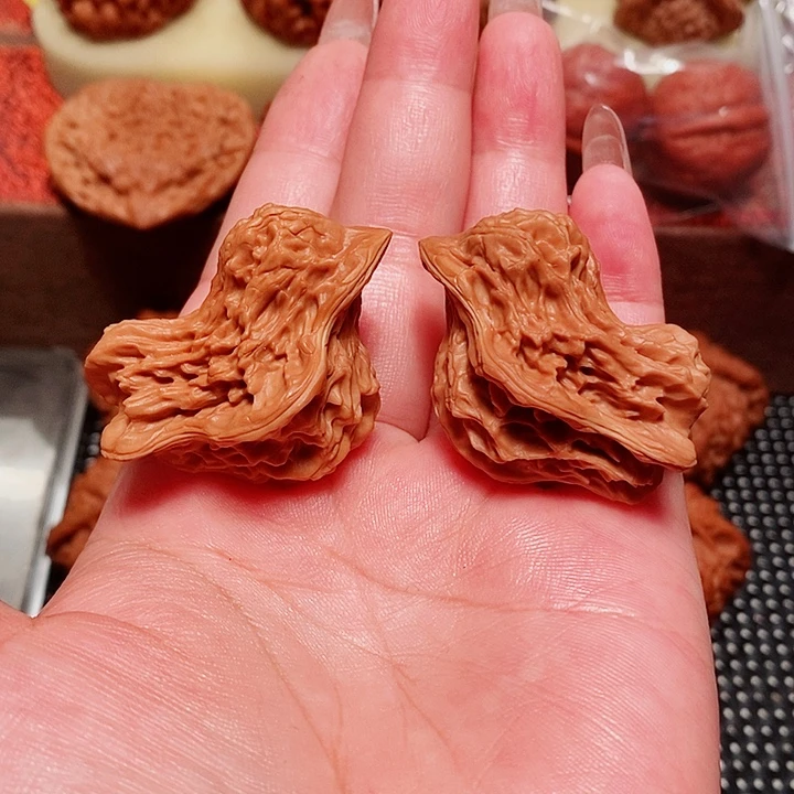 凉***人吊坠文玩核桃小鸟