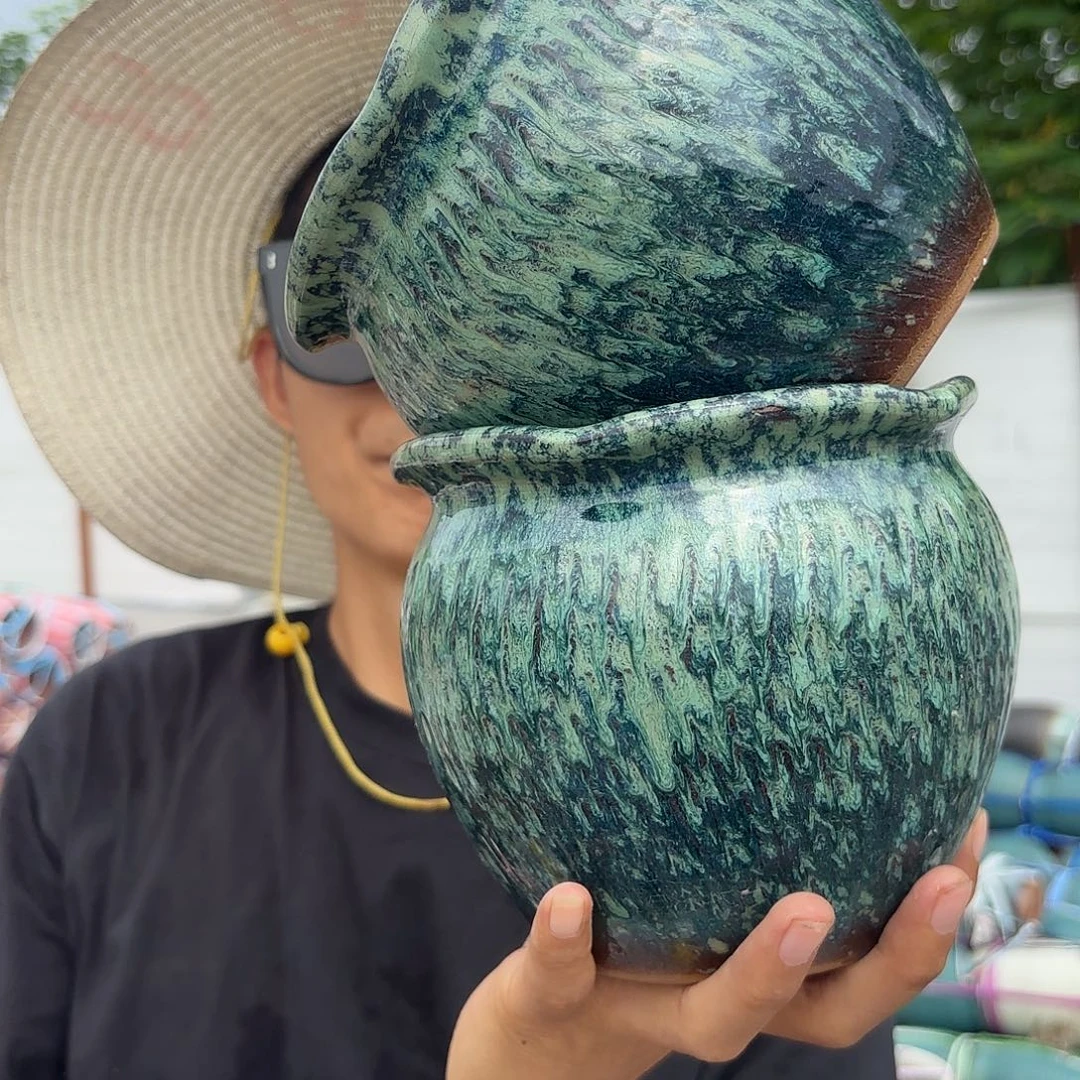 瑕疵两个绿口径14*14