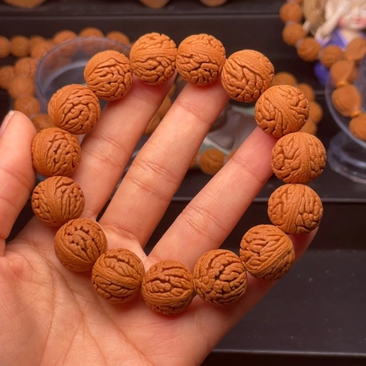 桃核手串绣球桃核16